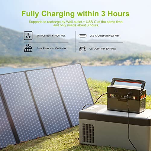 ALLPOWERS S700 Portable Power Station 700W, MPPT Solar Generator 606Wh
