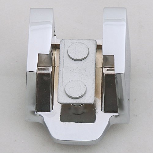 Bolaxin Chrome Aluminum Hood Lock Assembly Locking Hood Catch Set
