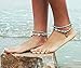 Bienvenu Boho Style Foot Chain Multilayer Barefoot Sandal Starfish and Turtle Ankle Bracelet,Turtle