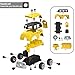 FunLittleToy Take Apart Toy with Drill Tool, DIY School Bus, Stem Learning Toys for Kids, Construction Toy for Boys and Girls