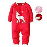ZOEREA Toddler Newborn Baby Romper Long Sleeve Christmas Sweater Knitted Sweater