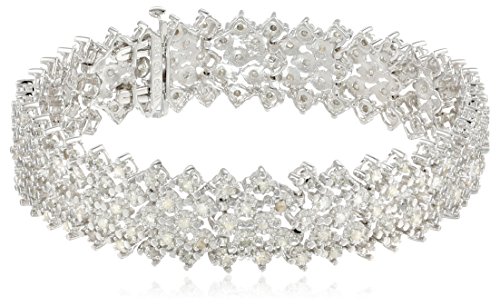 UPC 696737270528, Sterling Silver 3 cttw Rose Cut Diamond Bracelet (3 Cttw, J Color, I3 Promo Clarity), 7.25&quot;