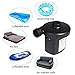 iPstyle Electric Air Pump for Inflatables, Portable Quick-Fill Air Mattress Pump with 3 Nozzles, Perfect Inflator/Deflator Pumps 110V AC/12V DC for Air Mattress Beds, Boats, Swimming Ring (Home Car)