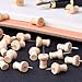 eBoot Wood Push Pins Wood Head with Steel Point, 80 Pack