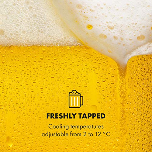 Klarstein-Beerkules-Bierzapfanlage-Bierkhlerfr-alle-5-l-FsserDruckmittel-CO2-UltraFast-Cooling-Technologie-Khlung-in-4-hGehuse-Kunststoff-Edelstahlschwarz