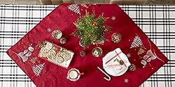 DII Embroidered Holiday Table Décor Collection