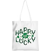 HODREU St. Patrick's Day Tote Bag Canvas Handbag Grocery Bags for Shopping Travel Party