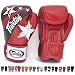 Fairtex Gloves Muay Thai Boxing Sparring BGV1 Size 8, 10, 12, 14, 16 oz in Black, Blue, Red, White, Pink, Classic Brown, Emerald Green, Thai Pride, US, Nation and more (Nation Red,10 oz)
