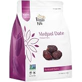 Medjool Premium Dates 16oz (1 lb) - Large Soft Dates - Natural Sweetener Snack - Non-GMO, No Added Sugar, Vegan, Kosher, Resealable Bag - Natural Energy Boost