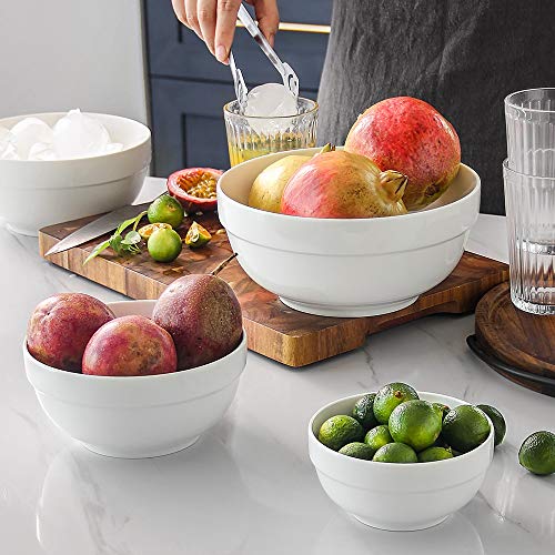 DOWAN Mixing Bowls with Lids, Serving Bowls with Lids, Food Storage