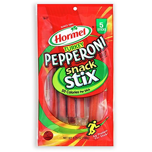 HORMEL Turkey Pepperoni Stix, Gluten Free, Protein Snacks, .75 Oz (5