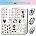 BORN PRETTY 66cm Square Nail Art Stamp Template Cute Cat Design Paw Image Plate BP-X11