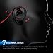 Otium Power Workout Bluetooth Headphones, CVC 6.0 Noise Cancellation, Stereo Bass Sound with Mic, IPX4 Sweatproof Wireless In-Ear Earphones for Sports, Running, Gym (Red)