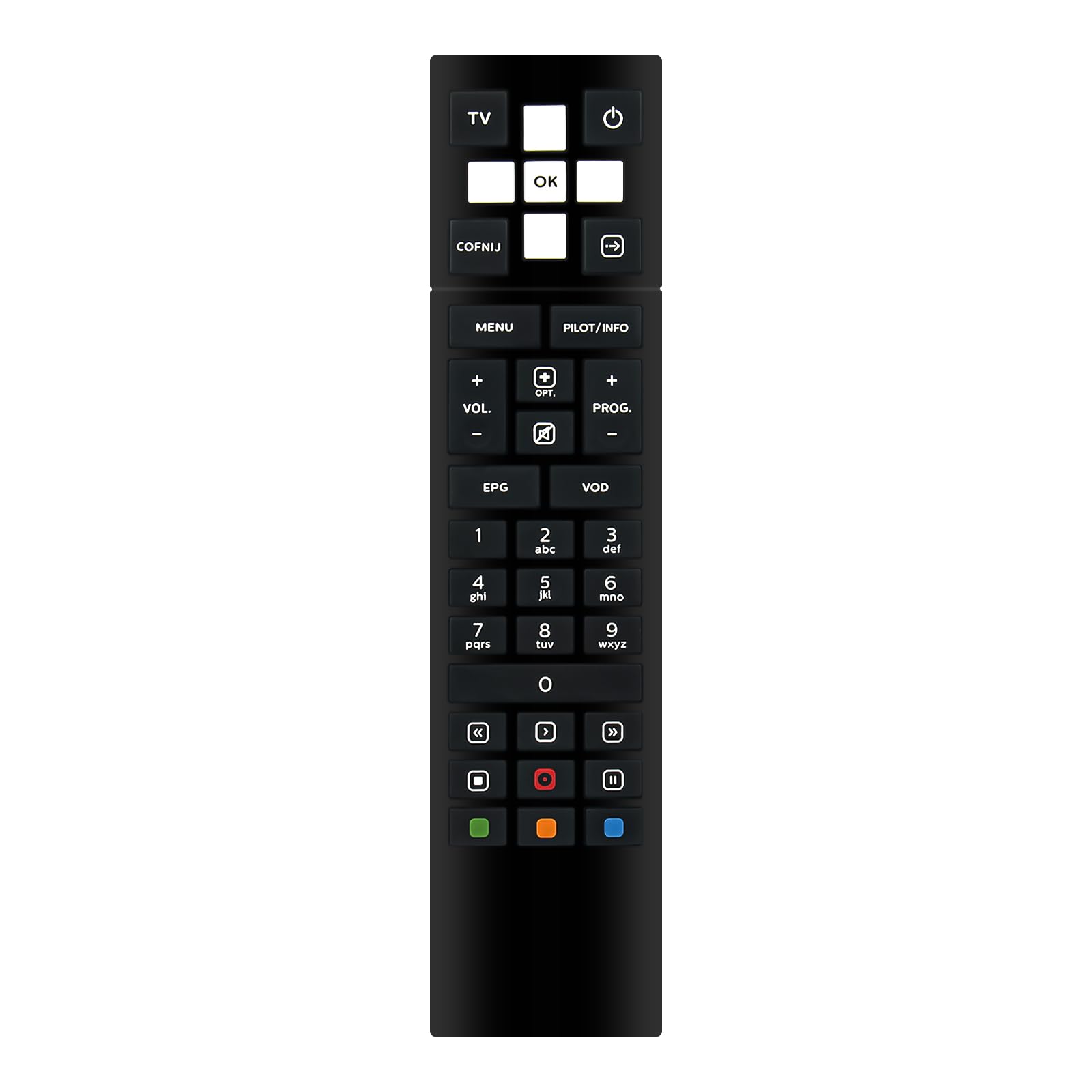 VINABTY New UNIVERSAL Remote Replacement for ﻿﻿PILOT DO WIFI PREMIUMBOX+ NC+ REMOTE CONTROL DSI 83 SAGEM COM DSI83/87 for PILOT CYFRA PLUS NC+ SAGEMCOM WIFI BOX DSIW74 SAGEM COM Remote Controller