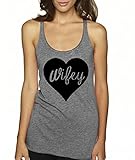 Wifey Love Heart Mrs Marriage Women's Fitness Tank Top By Superior Apparel