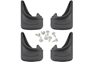 GAOLAOSY 4PCS Car Rubber Mud Flap, Flexible Automotive Front & Rear Splash Guard, Bendable Car Mud Guard with Fastener Rivet 