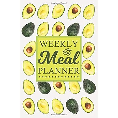 Weekly Meal Planner: 53 Weeks of Menu Planning Pages with Breakfast &amp;amp;amp; Lunch Ideas  Weekly Grocery Shopping List - Avocado Pattern - Funny
