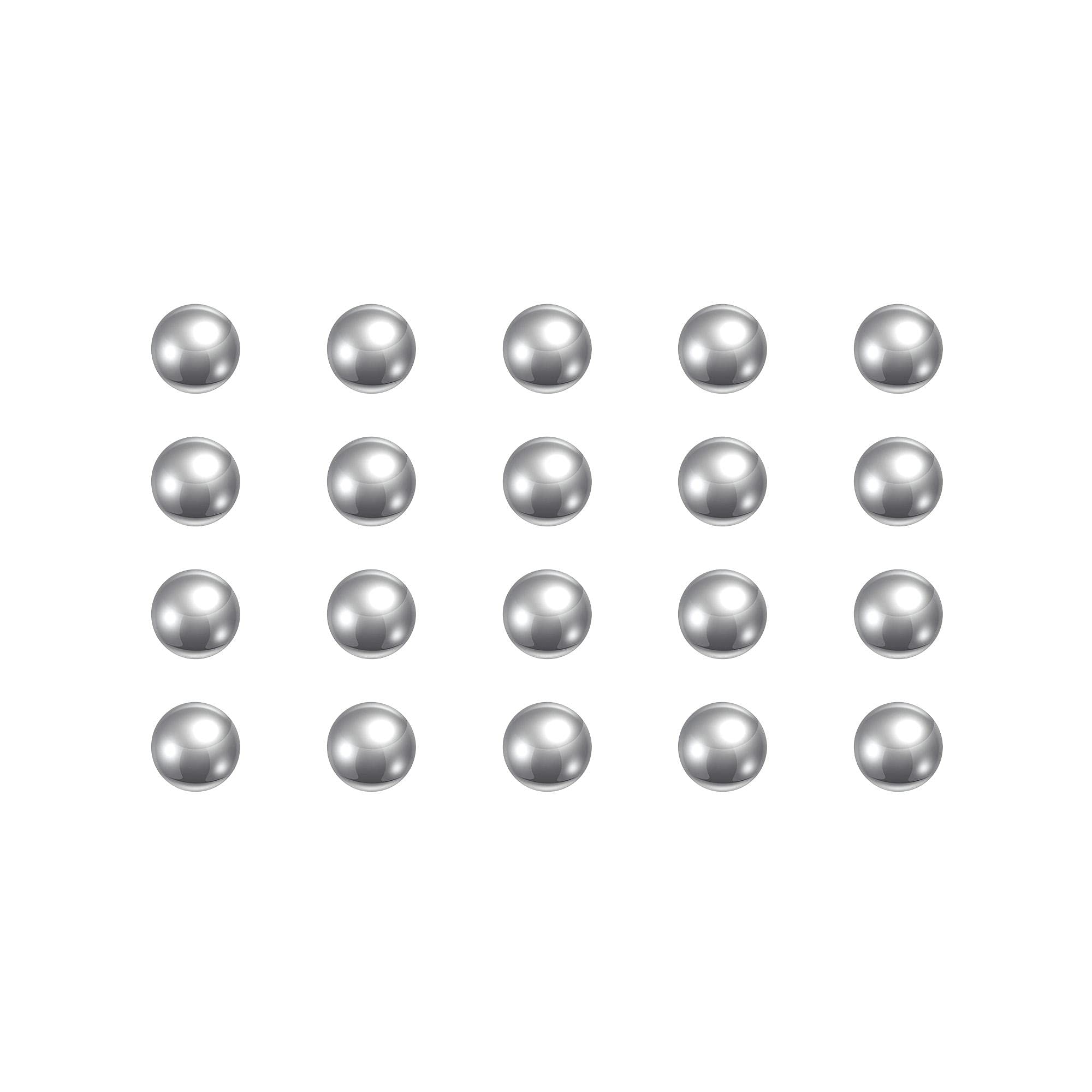 sourcing map 50pcs 3/16" Chrome Steel Bearing Balls G5 Precision