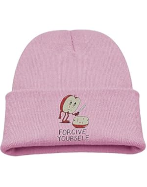 Autumn Winter Warm Cap Hat For Adult Baby Children Forgive Yourself Red Apple Cut With A Knife Toddler Girls Boys...