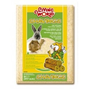 Living world 61233 Pine Shavings, 56 Litre, beige