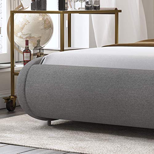 Amolife Full Size Platform Bed Frames with Headboard and Footrest