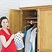 Caydo 40 Pieces Round Closet Dividers Size Dividers Round Hangers Closet Dividers for Clothing, Size XXS to XXXL(8 Colors)