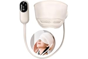 BAUSATZ Manual Scalp Massage,Head Massager with 6 Air Bag for 360° Deep Relax and 3 Heat Mode，2000mAh Rechargeable, Stress Relief, Relaxation (Beige)