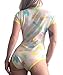 Littleforbig Adult Baby & Diaper Lover (ABDL) Button Crotch Romper Onesie - Nursery Pattern (S) Yellow