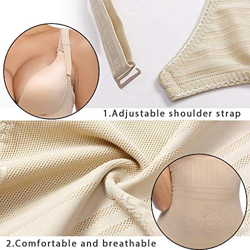 NewPI-Shapewear-Donna-Snellente-Shaper-Corsetto-Donna-Dimagrante-Seamless-Corsetto-Modellante-Bustino-Intimo-Modellante-Donna-Body-Modellante-per-Modella-Perfettamente-Il-Corpo