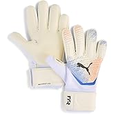 PUMA Unisex Future Match Negative Cut Goalkeeper Gloves, White-Glowing Red-Ultra Blue AH25, 4