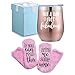 Wine Gift Baskets for Women - Unique Novelty Gift for Mom, Wife, Boss, Sister, Best Friend, Coworkers,Nurse - Christmas gifts, Housewarming Gift - Wine Socks, Wine Tumbler, Coasters, Bottle stoppers