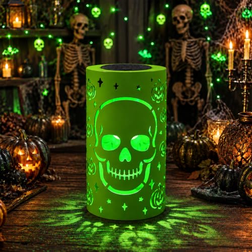 Halloween Decorations Skeleton Skull Lantern Solar Halloween Lights Outdoor at Amazon