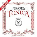 Pirastro Tonica/Gold Label 4/4 Violin String Set - Medium Gauge with Tonica A, D,G & Gold Label E Ball End