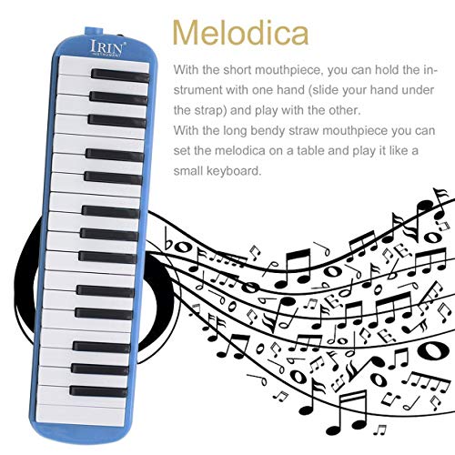 IRIN 32 Keys Melodica Children Students Musical Instrument Harmonica Blowpipe Mouth Organ Portable Harmonica Pianica
