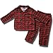 Holiday Plaid Flannel Coat-style pajamas for Boys