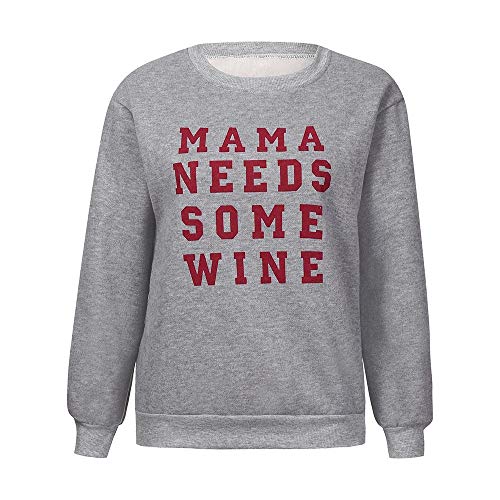 image for TIANRUN Women Loose O Neck Long Sleeve Fall Winter Letter Print Sweats