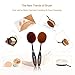 Hot Sale Professional 10-Piece Soft Oval Makeup Brush Set with Waterproof Make-up Brushes Bags Holder for Travel Girls Women