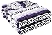 YogaDirect Deluxe Mexican Yoga Blanket, Purple, 76-Inch x 57-Inch