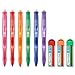 Paper Mate Clearpoint Color Leads Mechanical Pencils and Refills, 0.7mm, Assorted Colors, 9 Count