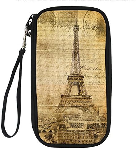 STARTERY Retro Artistic Family Travel Wallet Passport Holder Document Organizer Clutch Bag, painting 4