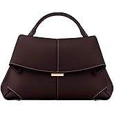 Women's Leather Handbag, Top Handle Satchel, Shoulder Crossbody Bag with Adjustable Strap (coffee)