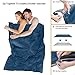 Sleeping Bag, ieGeek Lightweight Envelope Sleeping Bags with Compression Sack Portable Waterproof for 3 Season Travel Camping Hiking Backpacking Outdoor Activities,Ultra-Large for Kid/Adults (Blue)