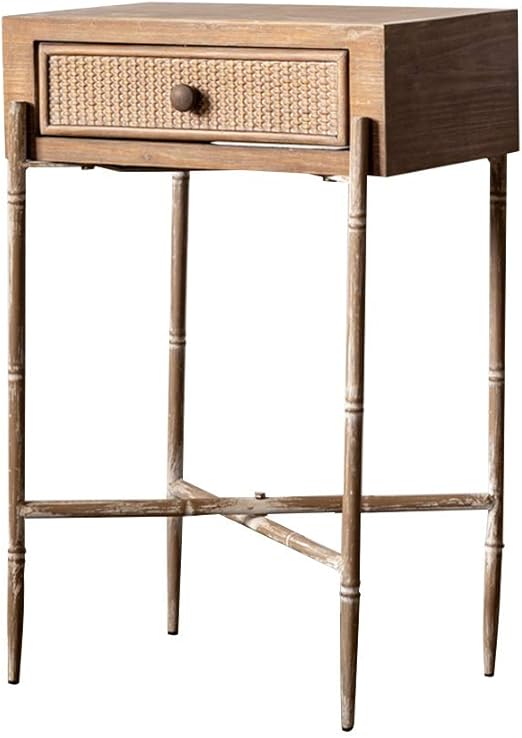 Hanshan Side Table Nightstand With Drawer Retro Mini Bedside Side Cabinet Storage Cabinet Sofa End Table 15 11 24 Inch Coffee Tables Amazon Ca Home Kitchen