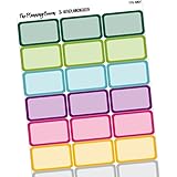 Half Box Stickers, Kitchen Labels, Planner Stickers, Functional Planner Stickers, Planner Labels, 21 Stickers, 1.5" in length