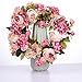 Lvydec Artificial Flower Wreath Peony Wreath - 16