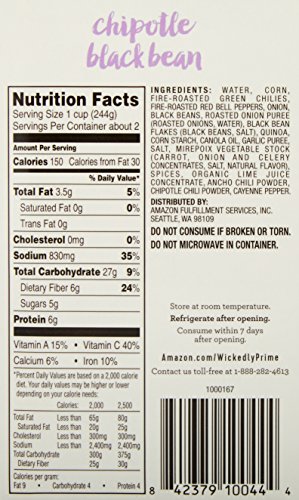 Wickedly Prime Chipotle Black Bean Soup, 17 Ounce - Thumbnail 2