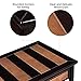VASAGLE Wooden Coffee Table with 2 Drawers, Rustic Cocktail Table with Solid Wood Legs and Storage Shelf, Easy to Assemble, for Living Room, Office, Reception, Light Maple and Dark Walnut ULCT11CY