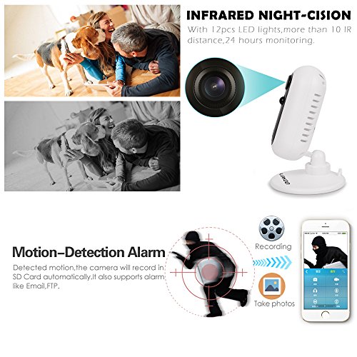 image for Wireless IP Camera, UOKOO 1080p Mini Security IP Camera Surveillance S