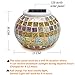 SOLMORE Solar Lights, LED Color Changing Solar Table Lights Mosaic Glass Ball Solar Outdoor Garden Lights Solar Night Lights Waterproof Home Yard Patio Decorations