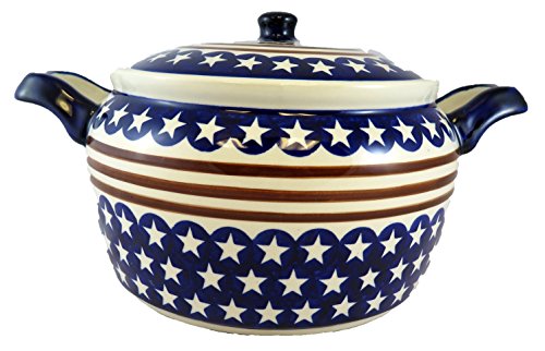 Click Here to See More Images Stars and Stripes Lrg Cvrd Hndld Baker, 12.5